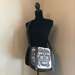 Loungefly Sugar Skull Tote Bag Purse Crossbody